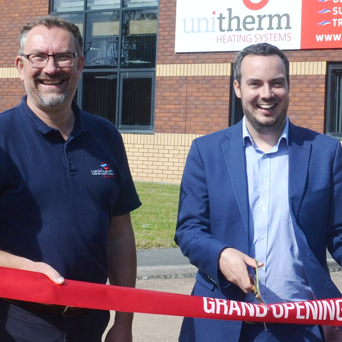 MP for East Devon, Simon Jupp was a visitor to the new Exeter headquarters of Unitherm Heating Systems to perform the official opening